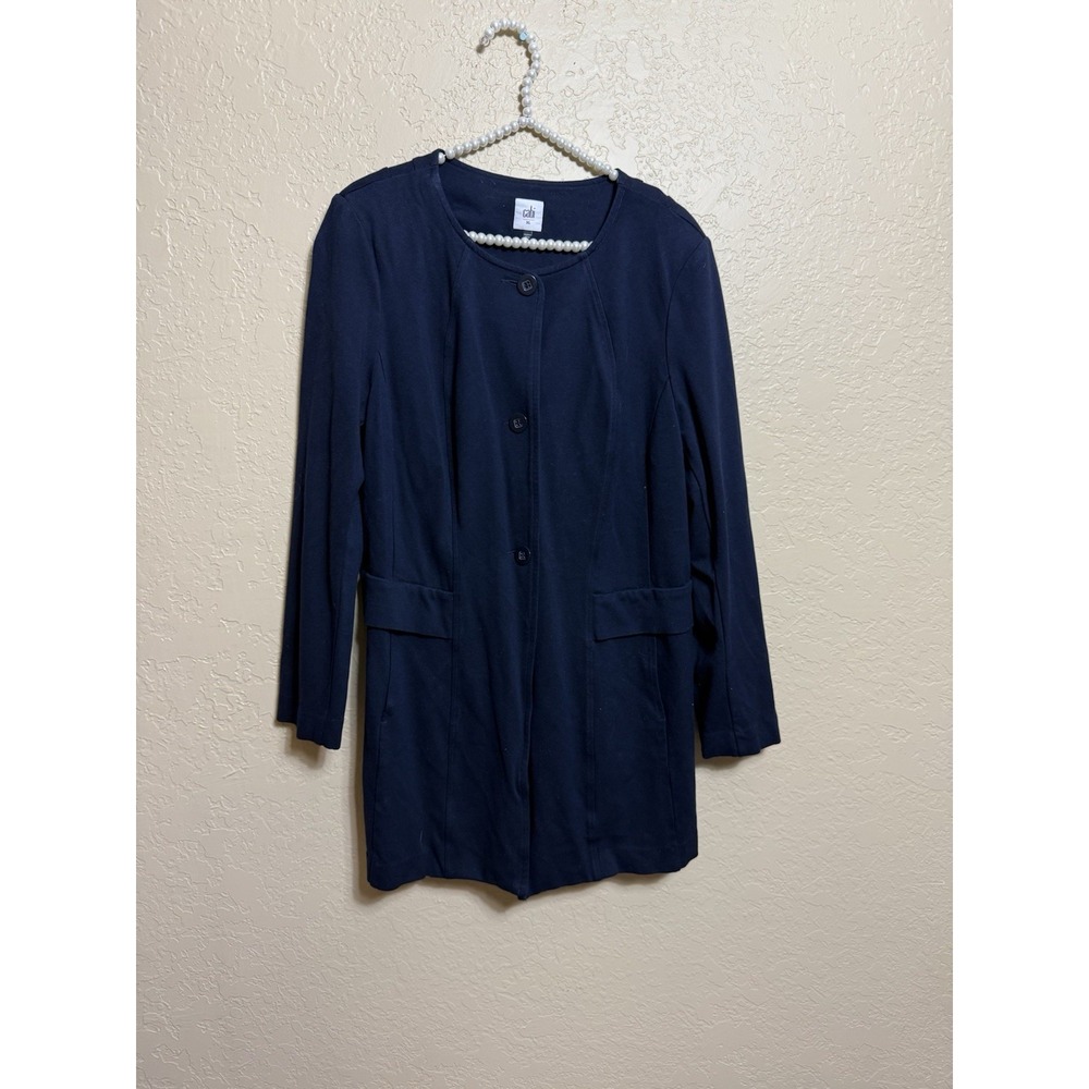 CAbi Navy Long Blazer Jacket